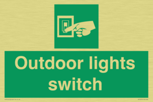 Outdoor lights switch